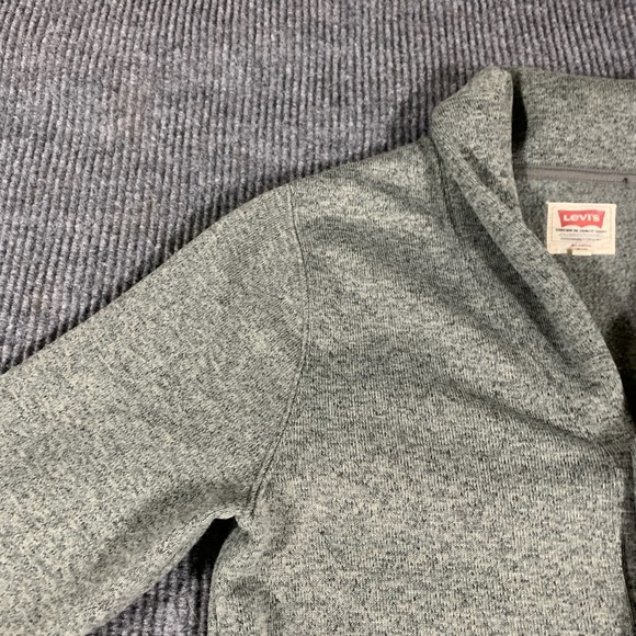 Levis Sweater Womens XL‎ Fits Large Cardigan Shacket Collared Pockets Comfort - Picture 5 of 12